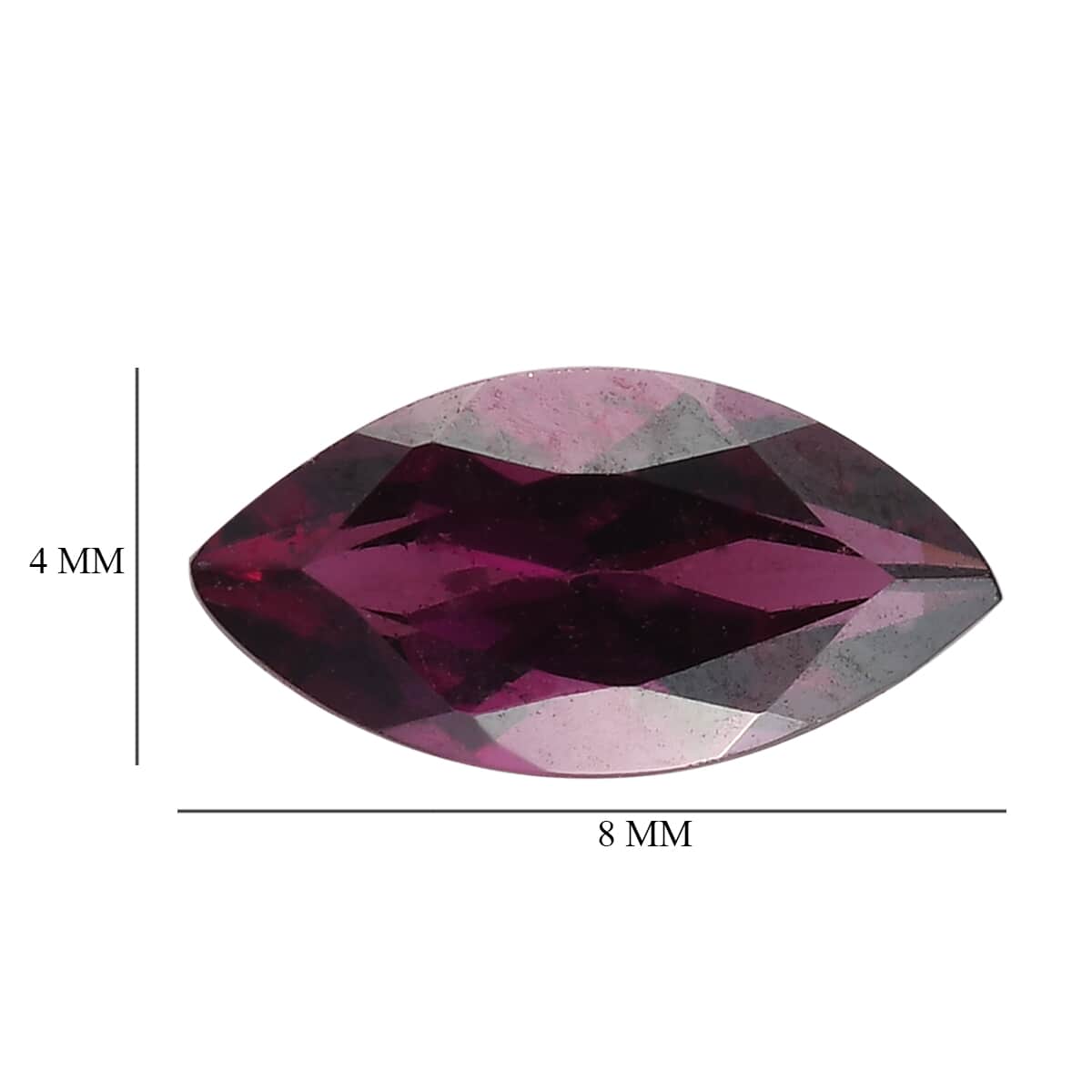 Orissa Rhodolite Garnet (Mrq 8x4 mm) 0.65 ctw image number 3