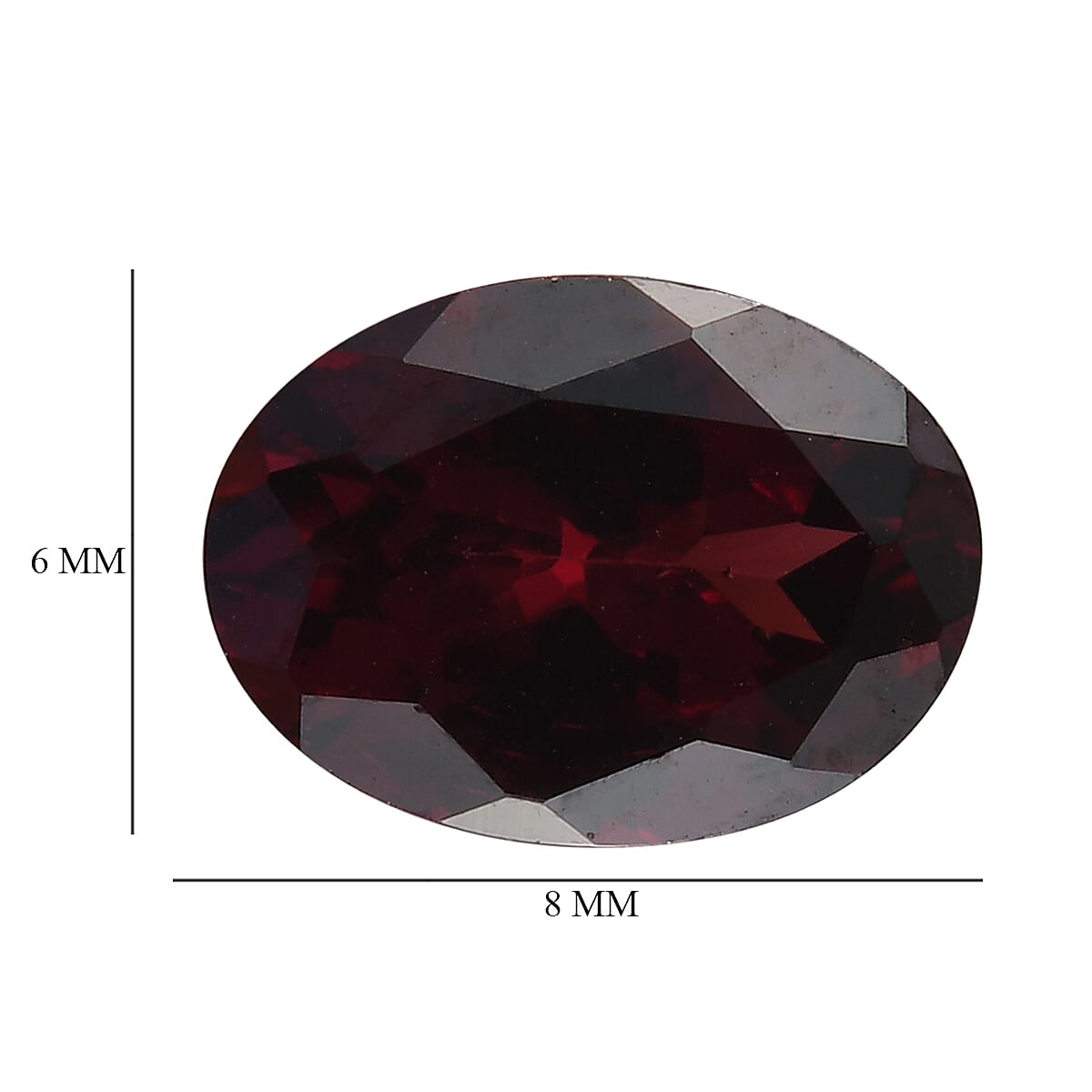 Orissa Rhodolite Garnet (Ovl 8x6 mm) 1.55 ctw image number 3