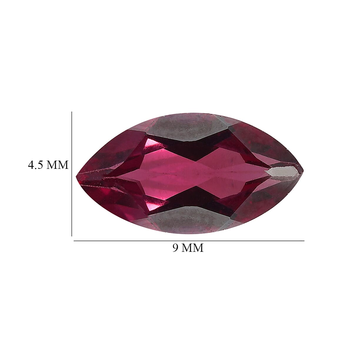 AA Tanzanian Wine Garnet (Mrq 9x4.5 mm) 0.83 ctw image number 3