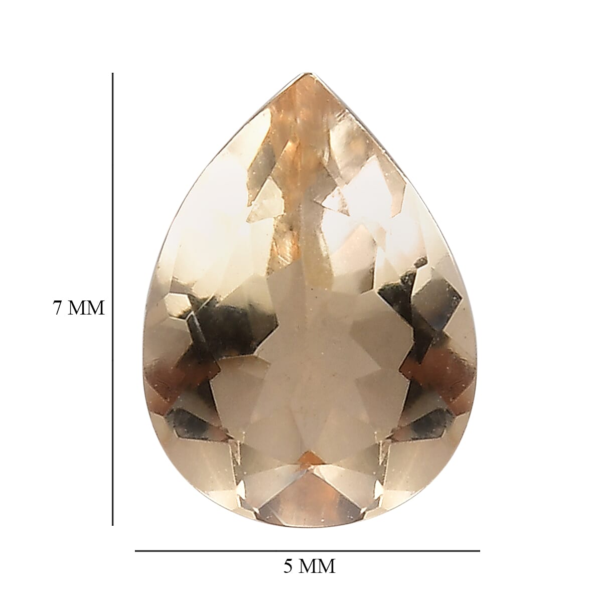 AA Yellow Scapolite (Pear 7x5 mm) 0.52 ctw image number 3