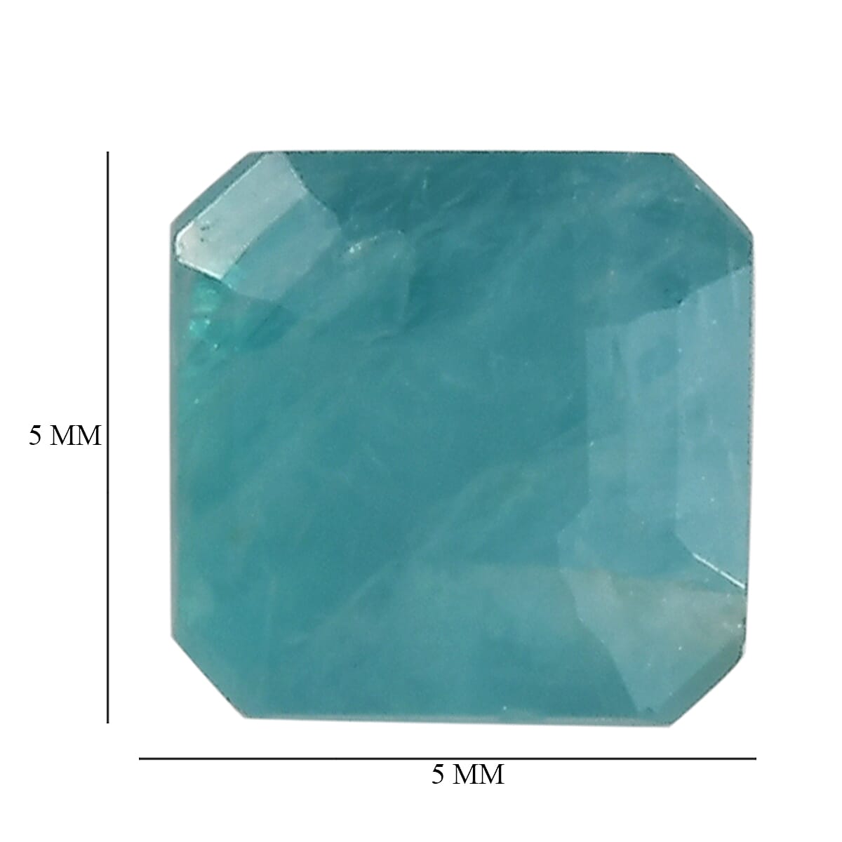 Asscher Cut AA Grandidierite (Oct 5X5 mm) 0.55 ctw image number 3