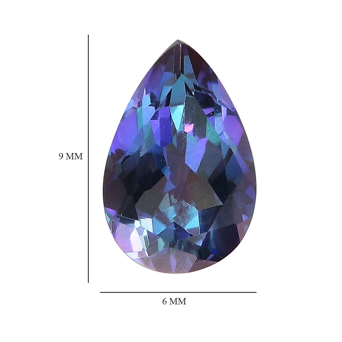 Blue Petalite (Pear 9x6 mm) 0.80 ctw image number 3