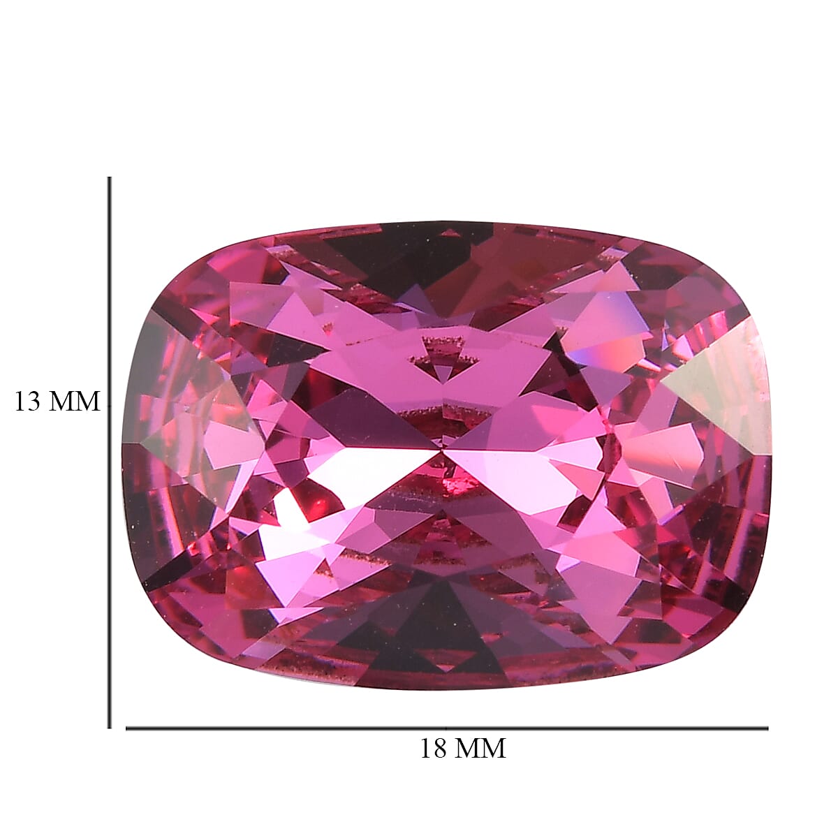 Rose Crystal (Cush 18x13 mm) 11.30 ctw image number 3