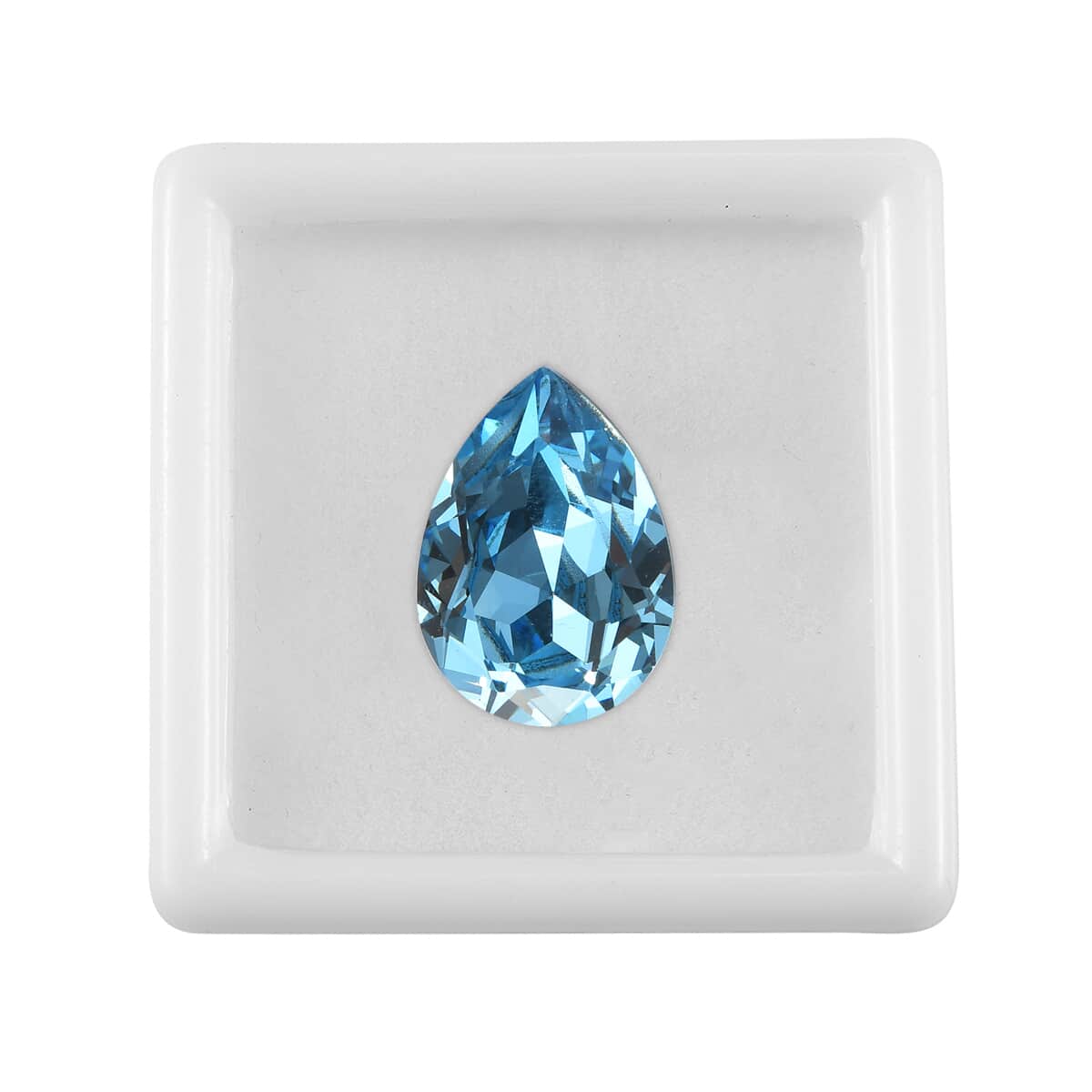 Aquamarine Crystal (Pear 18x13 mm) 9.38 ctw image number 2
