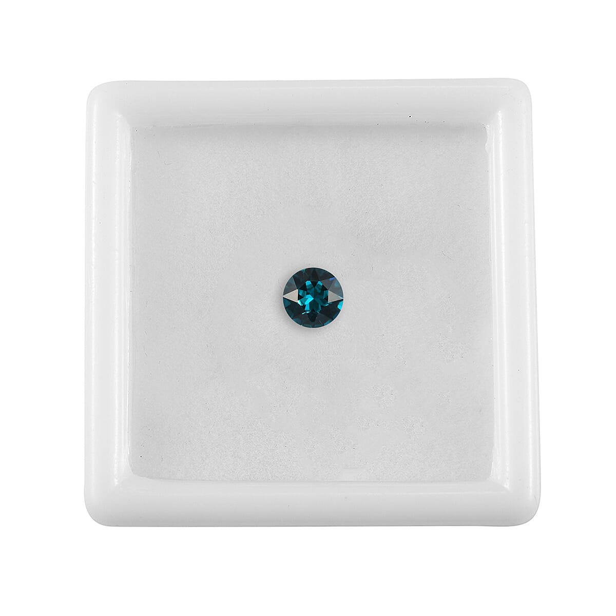 Blue Zircon Crystal (Rnd 6.25 mm) 0.70 ctw image number 2