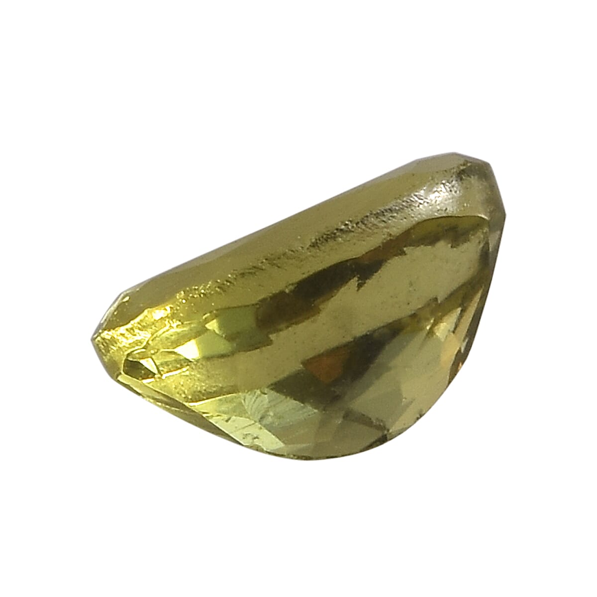 AA Madagascar Olive Apatite (Ovl 6x4 mm) 0.53 ctw
