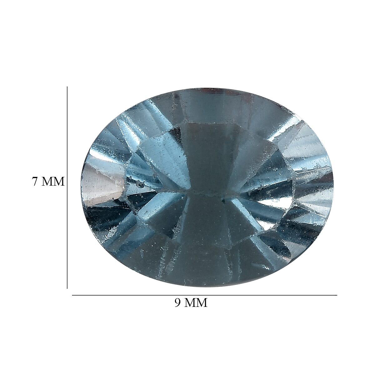 Belgian Teal Fluorite (Ovl 9x7 mm) 1.81 ctw image number 3