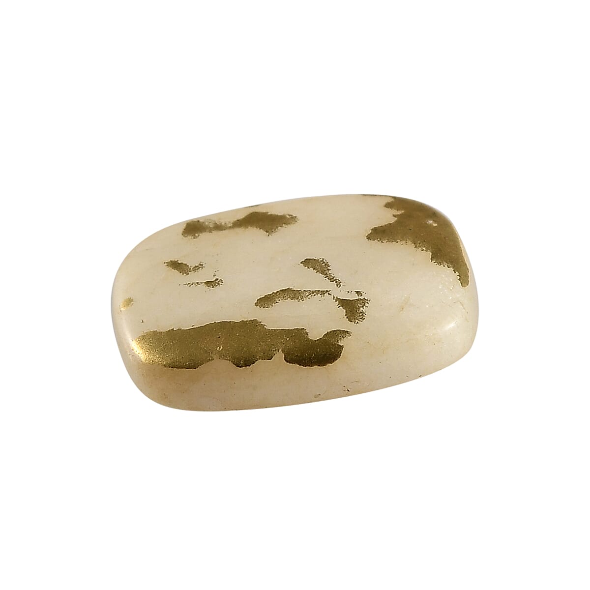 White Goldenite (Cush 10x8 mm) 1.55 ctw image number 1