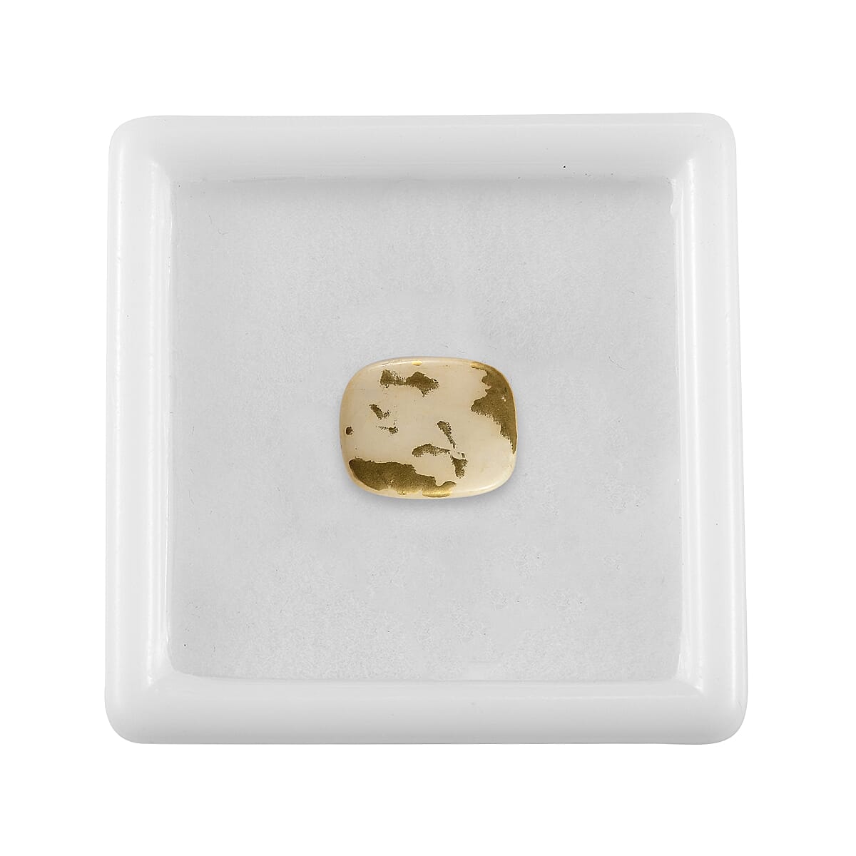 White Goldenite (Cush 10x8 mm) 1.55 ctw image number 2