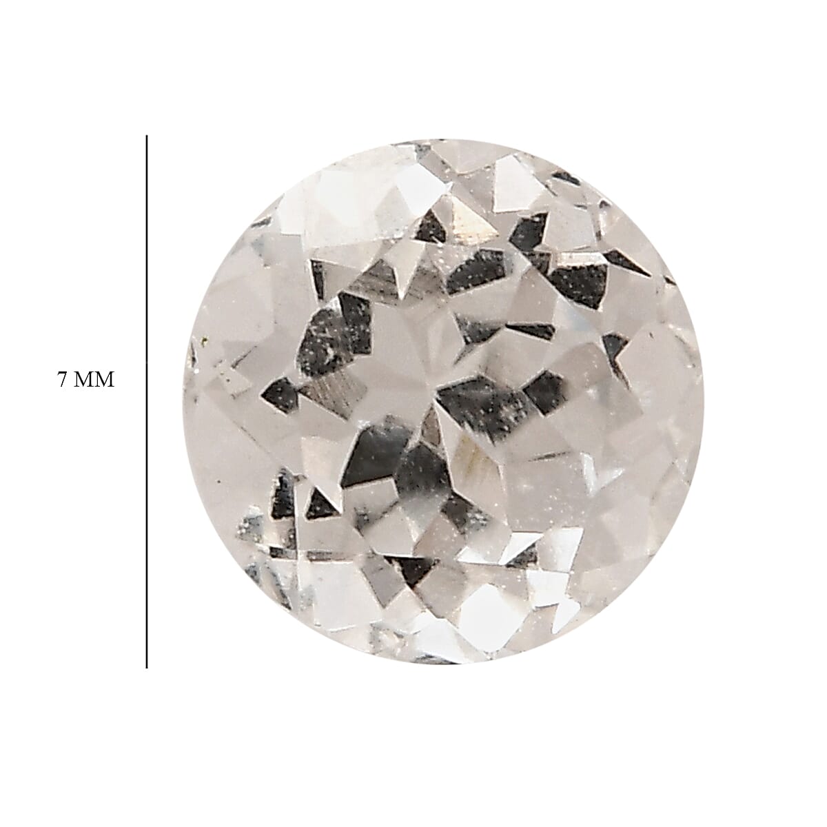 White Kunzite (Rnd 7 mm) 1.70 ctw | Loose Gem | Loose Gemstones | Loose Stones | Jewelry Stones image number 3