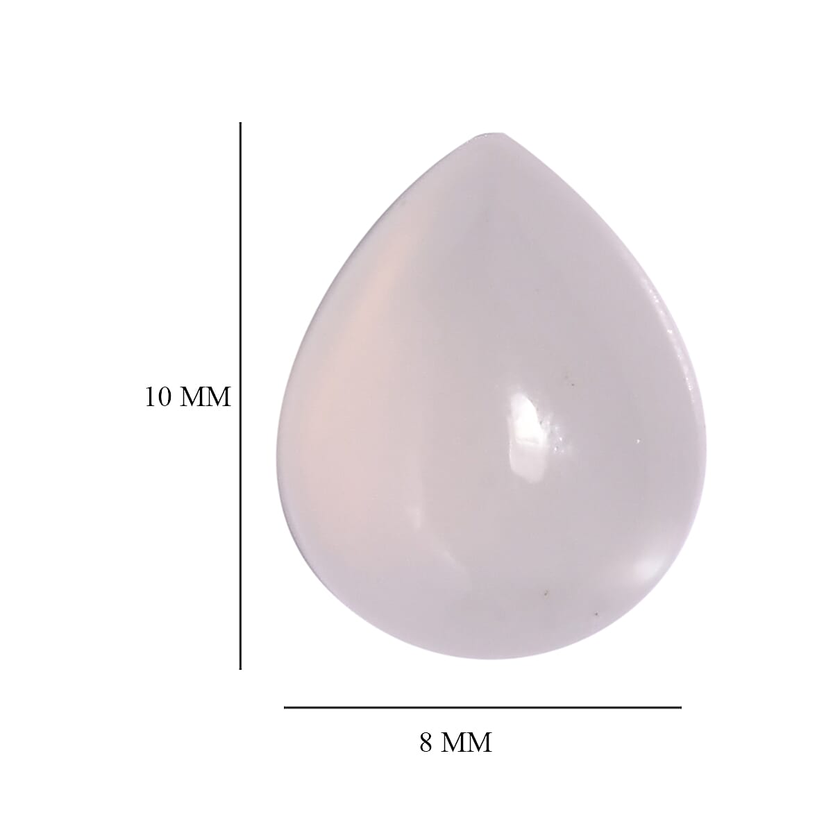 Sri Lankan Silver Moonstone (Pear 10x8 mm) 1.87 ctw image number 3