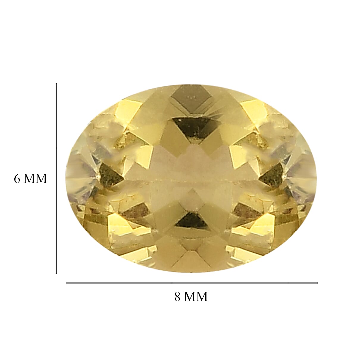 Yellow Apatite (Ovl 8x6 mm) 1.26 ctw image number 3