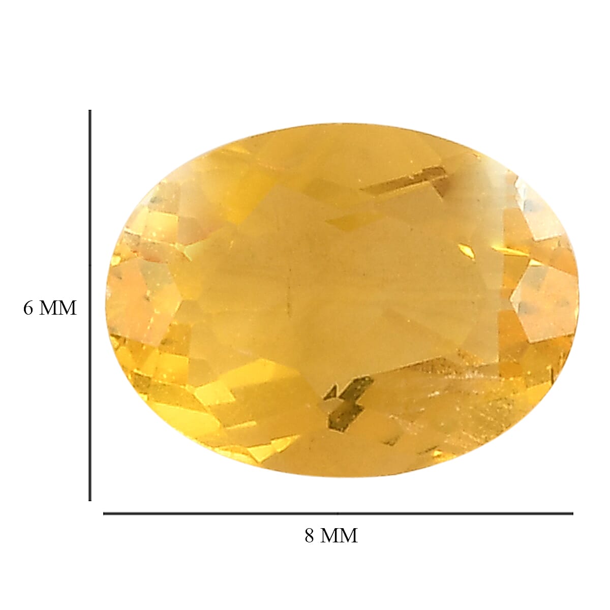 Canary Yellow Fluorite (Ovl 8x6 mm) 1.50 ctw image number 3