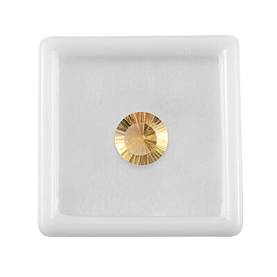 Canary Yellow Fluorite (Rnd 11 mm) 4.59 ctw Loose Gemstone