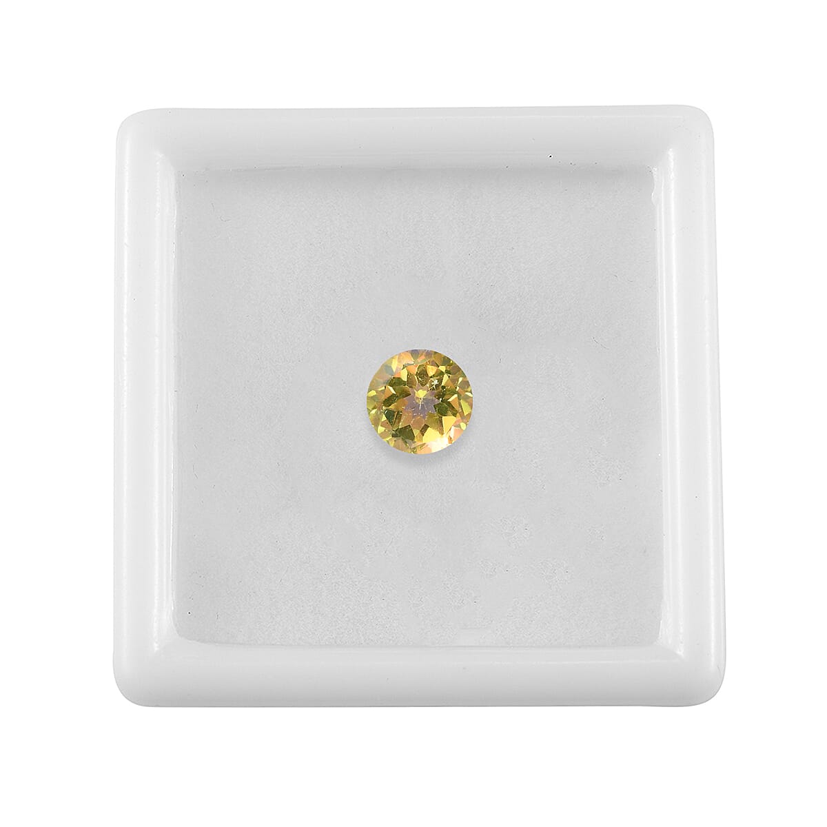 Yellow Mystic Quartz (Rnd 7 mm) 1.10 ctw | Loose Gem | Loose Gemstones | Loose Stones | Jewelry Stones image number 2