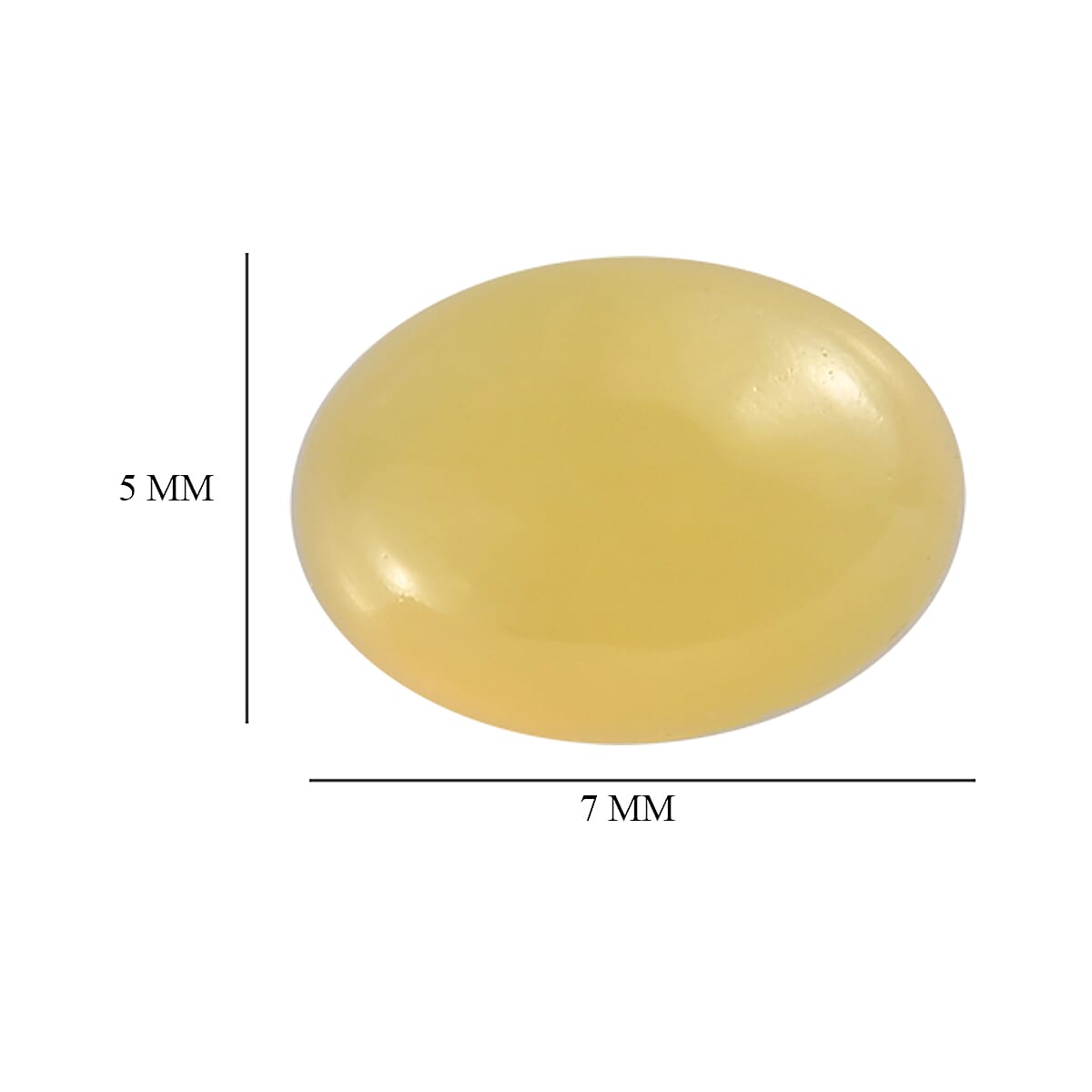 Yellow Opal (Ovl 7x5 mm) 0.55 ctw