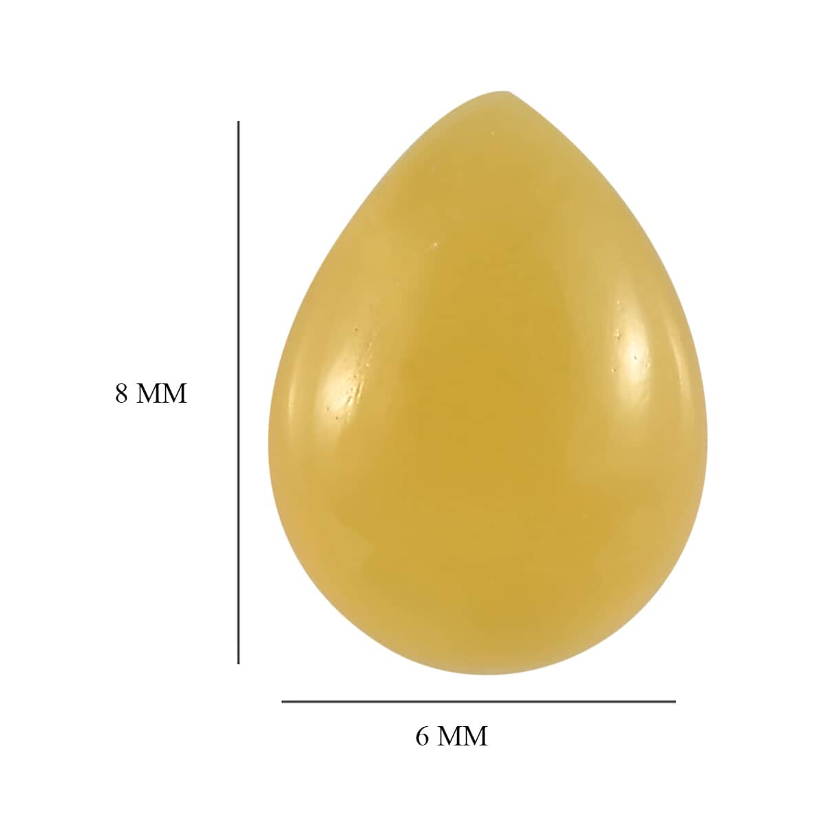 Yellow Opal (Pear 8x6 mm) 0.70 ctw image number 3