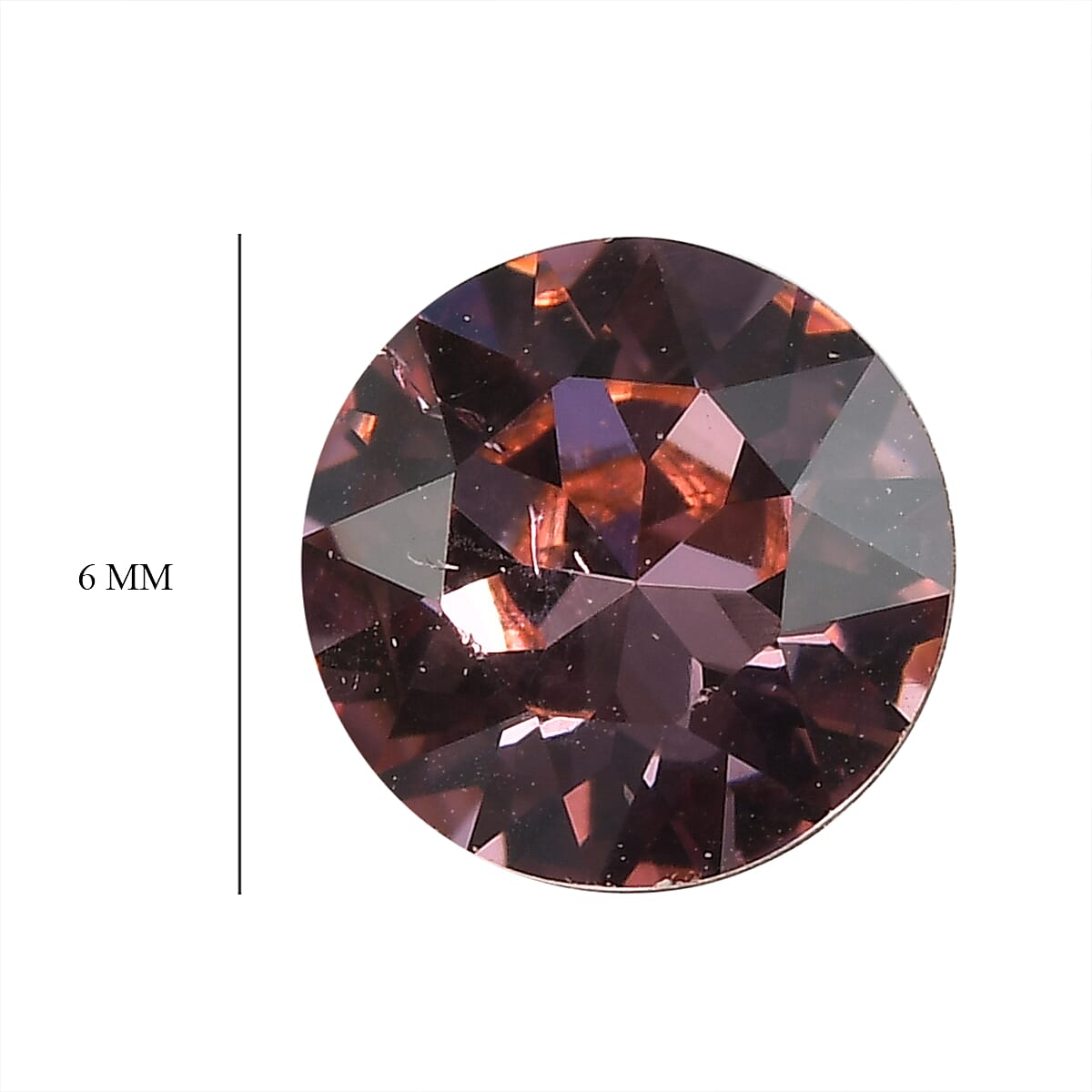 Light Rose Crystal Set of 2 (Rnd 6 mm) 1.42 ctw | Loose Gem | Loose Gemstones | Loose Stones | Jewelry Stones image number 3