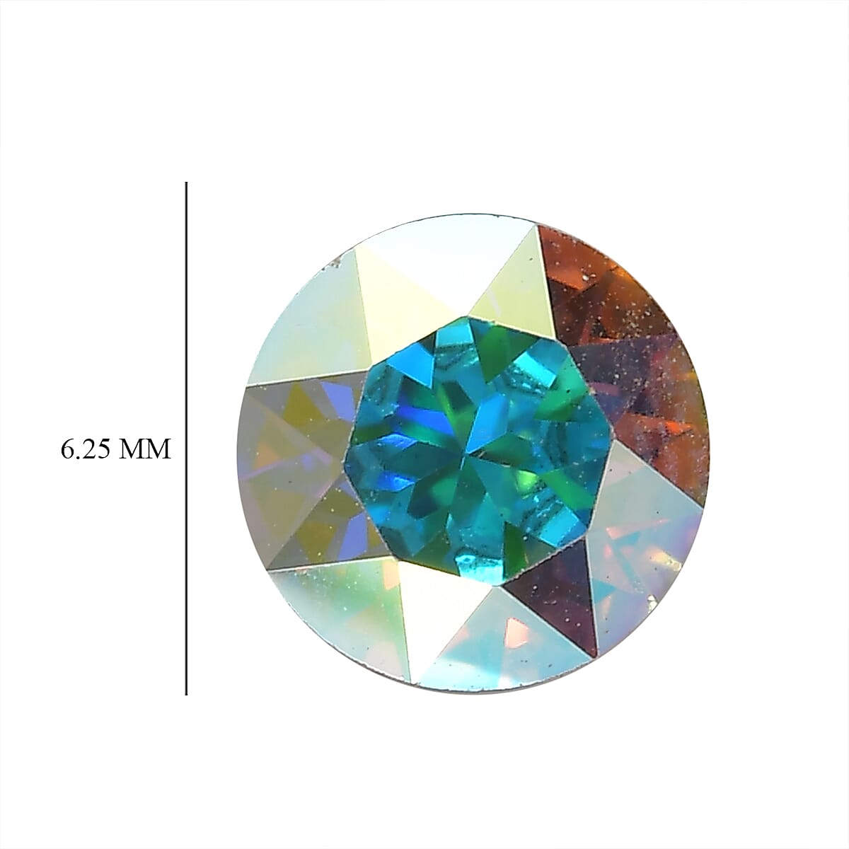 Aurora Borealis Crystal (Rnd 6.25 mm) 0.77 ctw image number 3