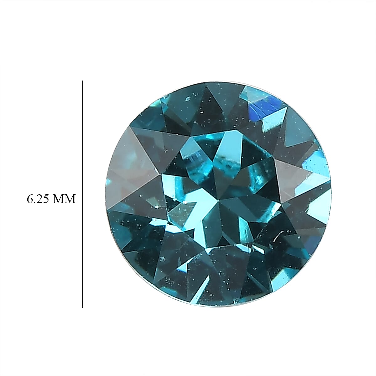 Light Turquoise Crystal (Rnd 6.25 mm) 0.72 ctw
