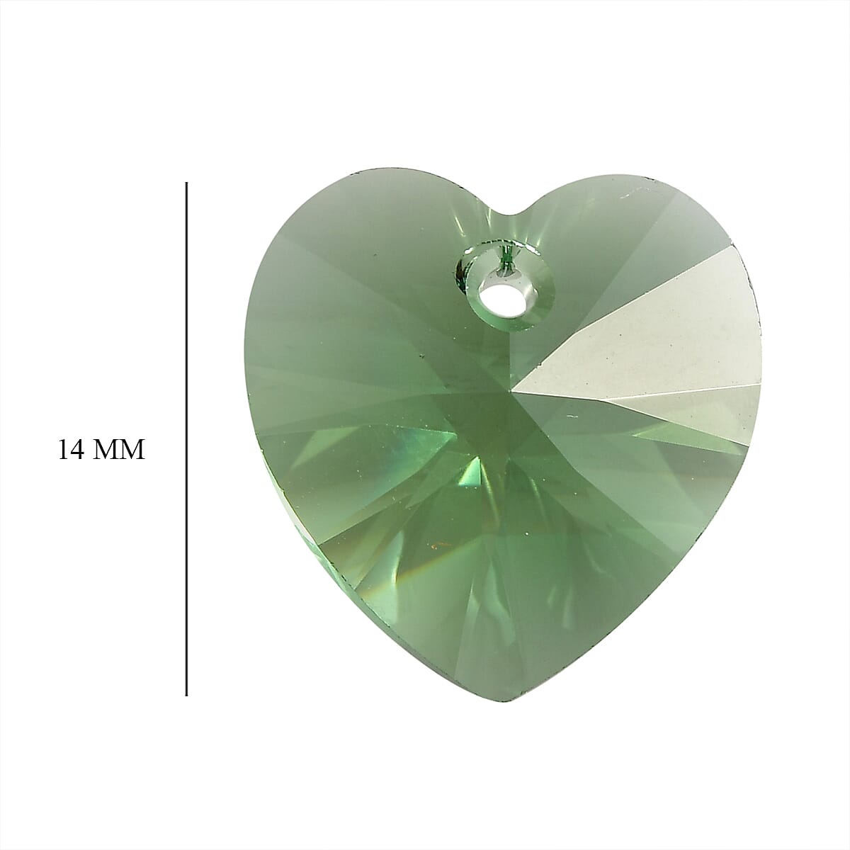 Erinite Crystal (Hrt 14 mm) 6.81 ctw , Loose Gem , Loose Gemstones , Loose Stones , Jewelry Stones image number 3