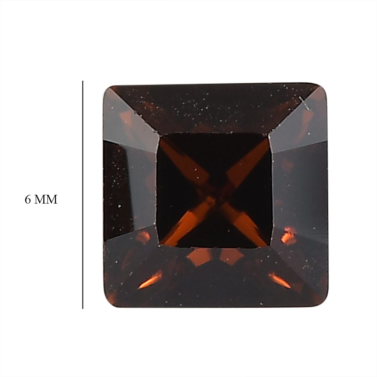 Smoked Topaz Crystal Set of 2 (Sqr 6 mm) 2.32 ctw image number 3