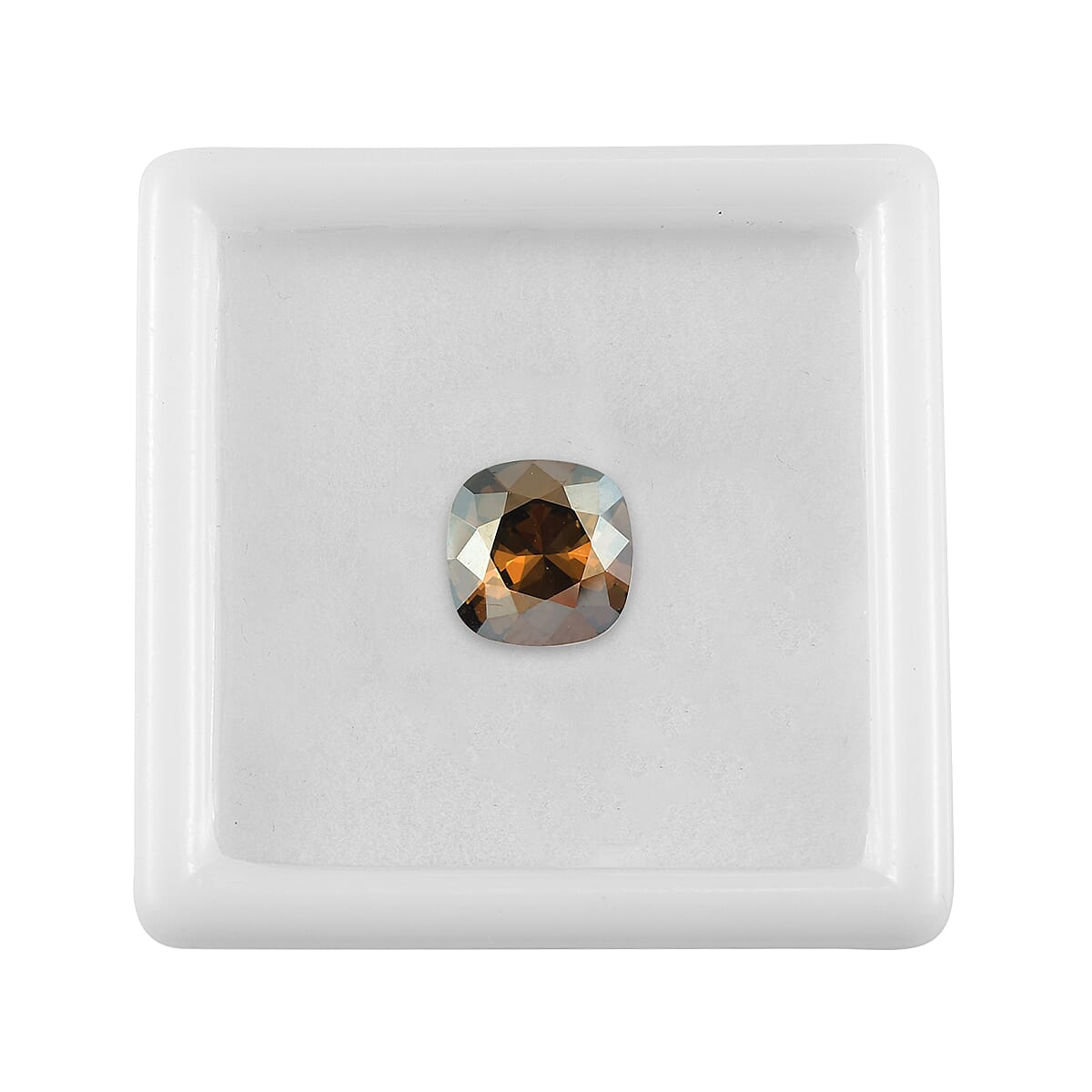 Bronze Shade Crystal (Cush 10x10 mm) 3.02 ctw image number 2