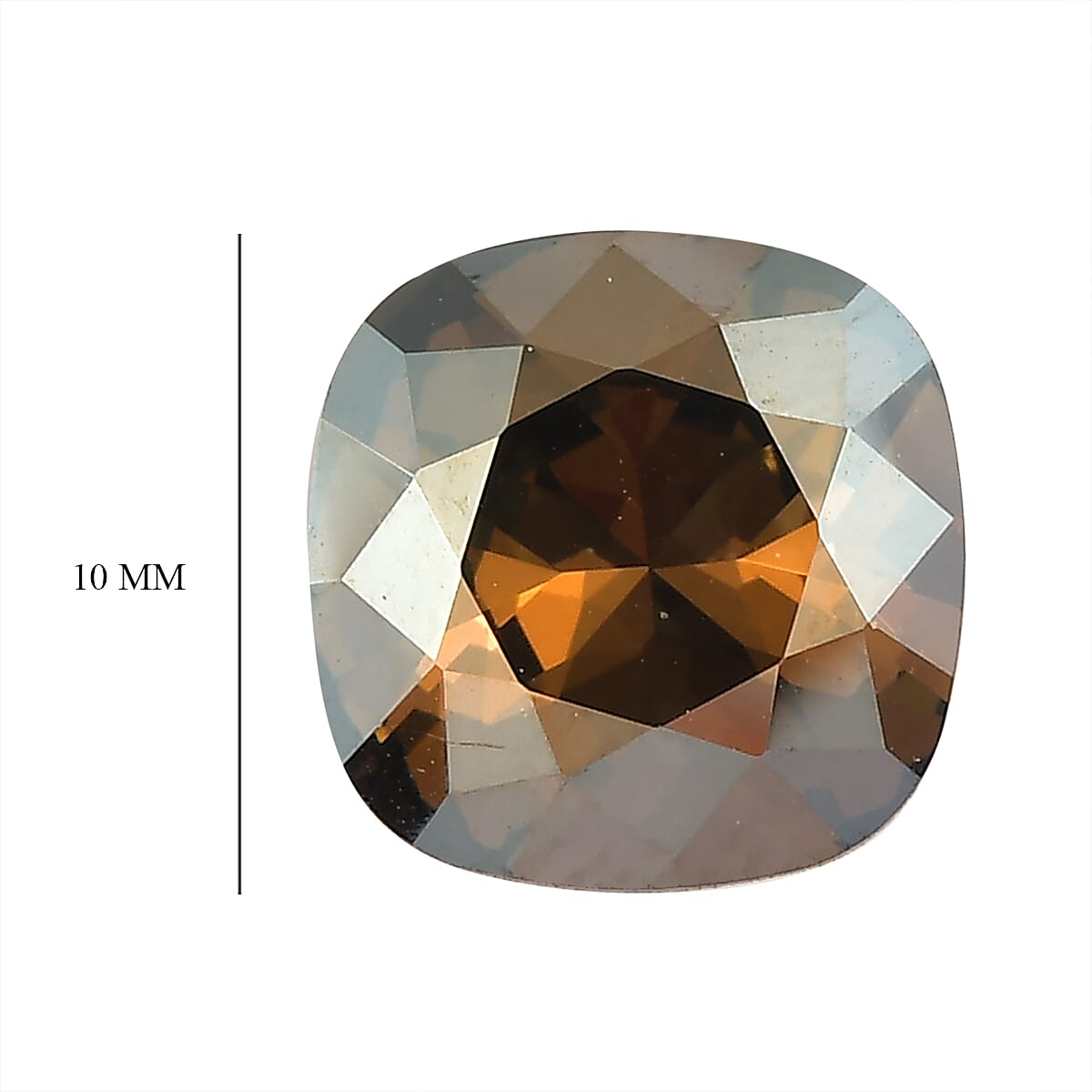 Bronze Shade Crystal (Cush 10x10 mm) 3.02 ctw image number 3