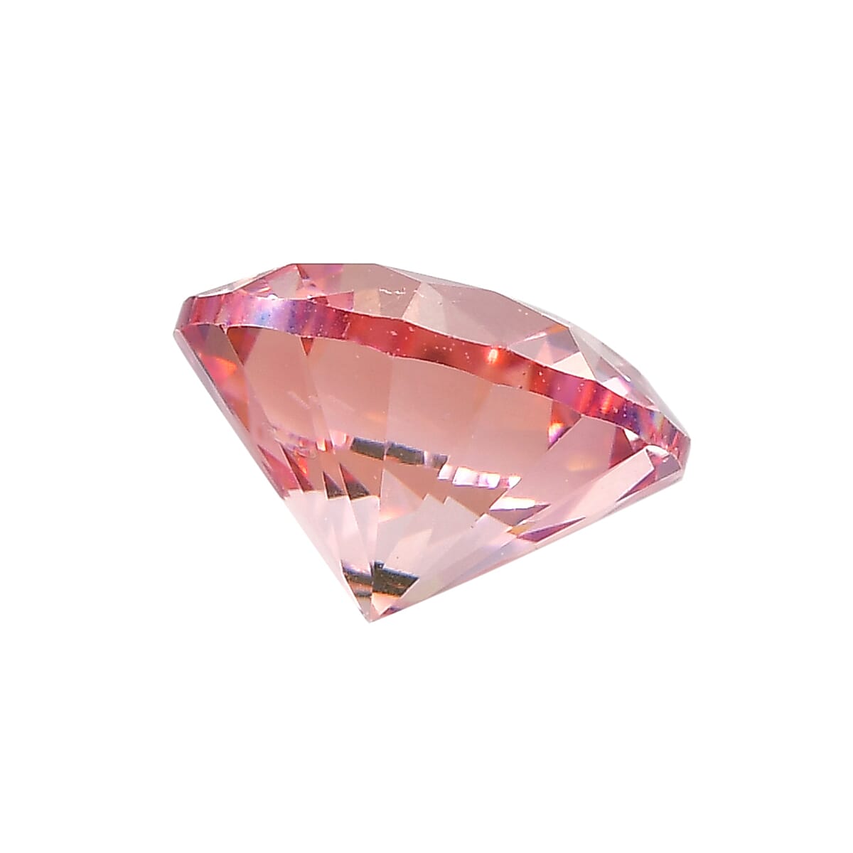 Finest Fancy Pink CZ (Rnd 7 mm) 2.25 ctw image number 1