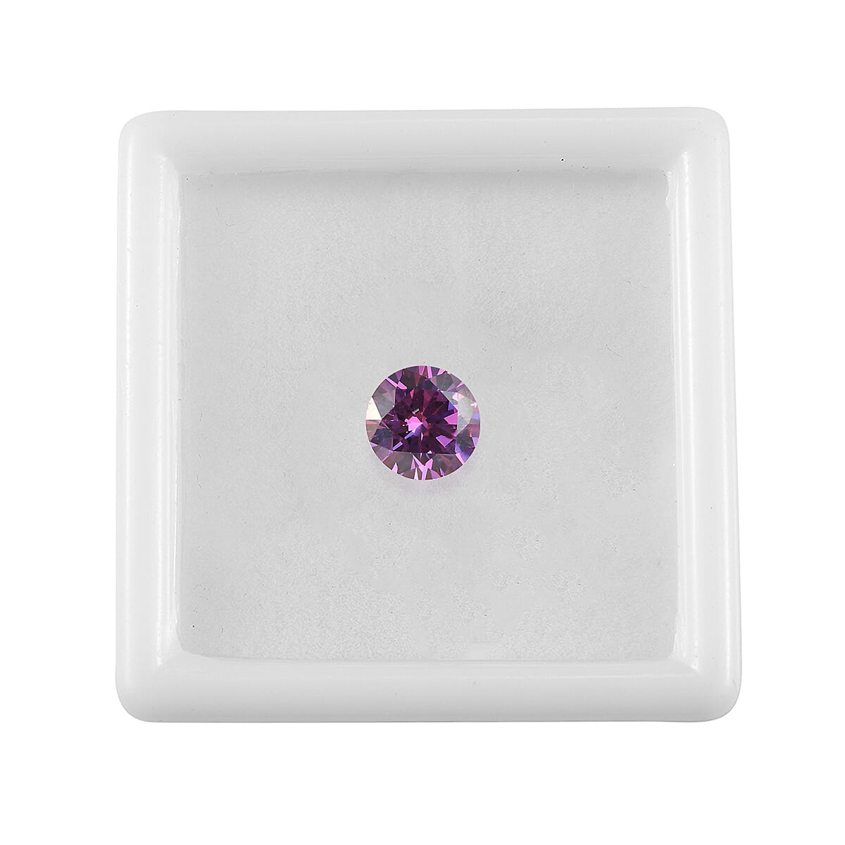 Finest Fancy Purple CZ (Rnd 7 mm) 2.29 ctw