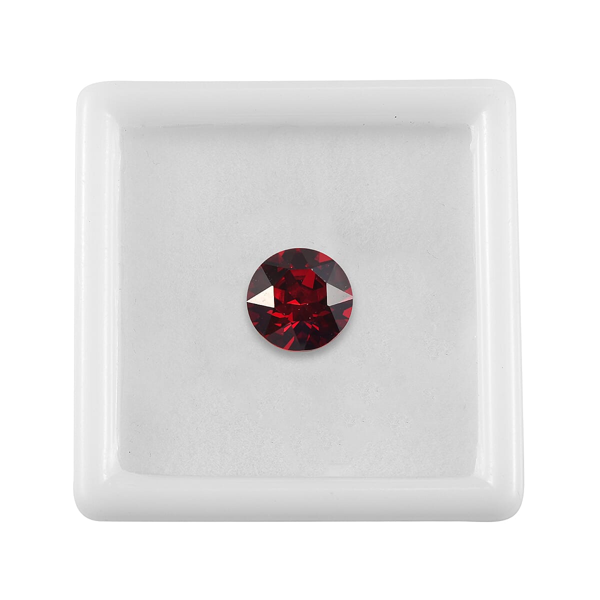 Siam Color Crystal (Rnd 7.25 mm) 1.06 ctw | Loose Gem | Loose Gemstones | Loose Stones | Jewelry Stones image number 2