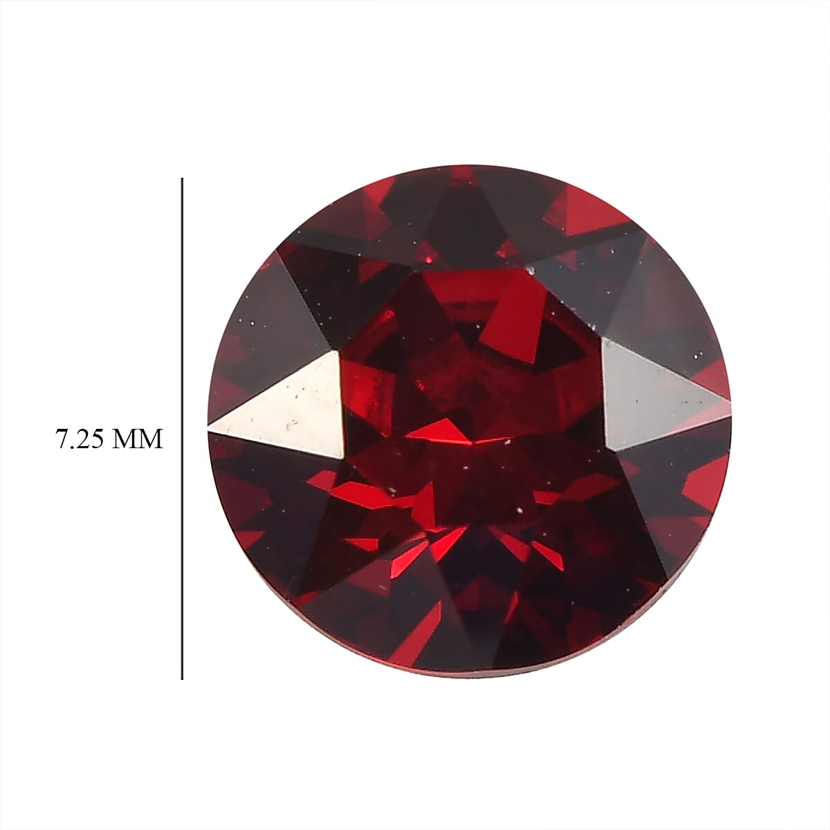Siam Color Crystal (Rnd 7.25 mm) 1.06 ctw | Loose Gem | Loose Gemstones | Loose Stones | Jewelry Stones image number 3