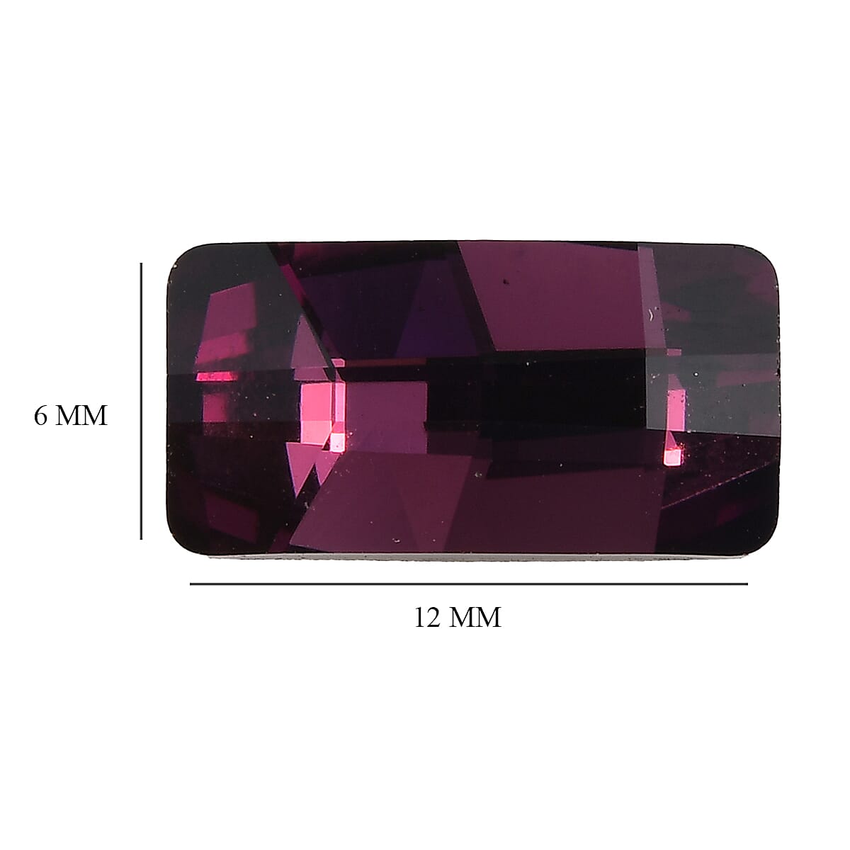 Foilback Amethyst Crystal (Bgt 12x6 mm) 2.68 ctw image number 3