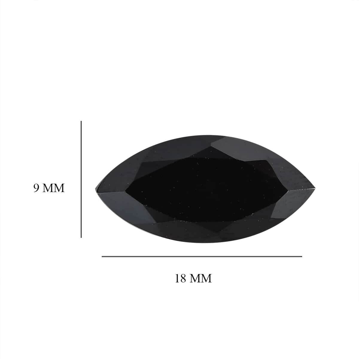 Natural Thai Black Spinel (Mrq 18x9 mm) 5.74 ctw image number 3