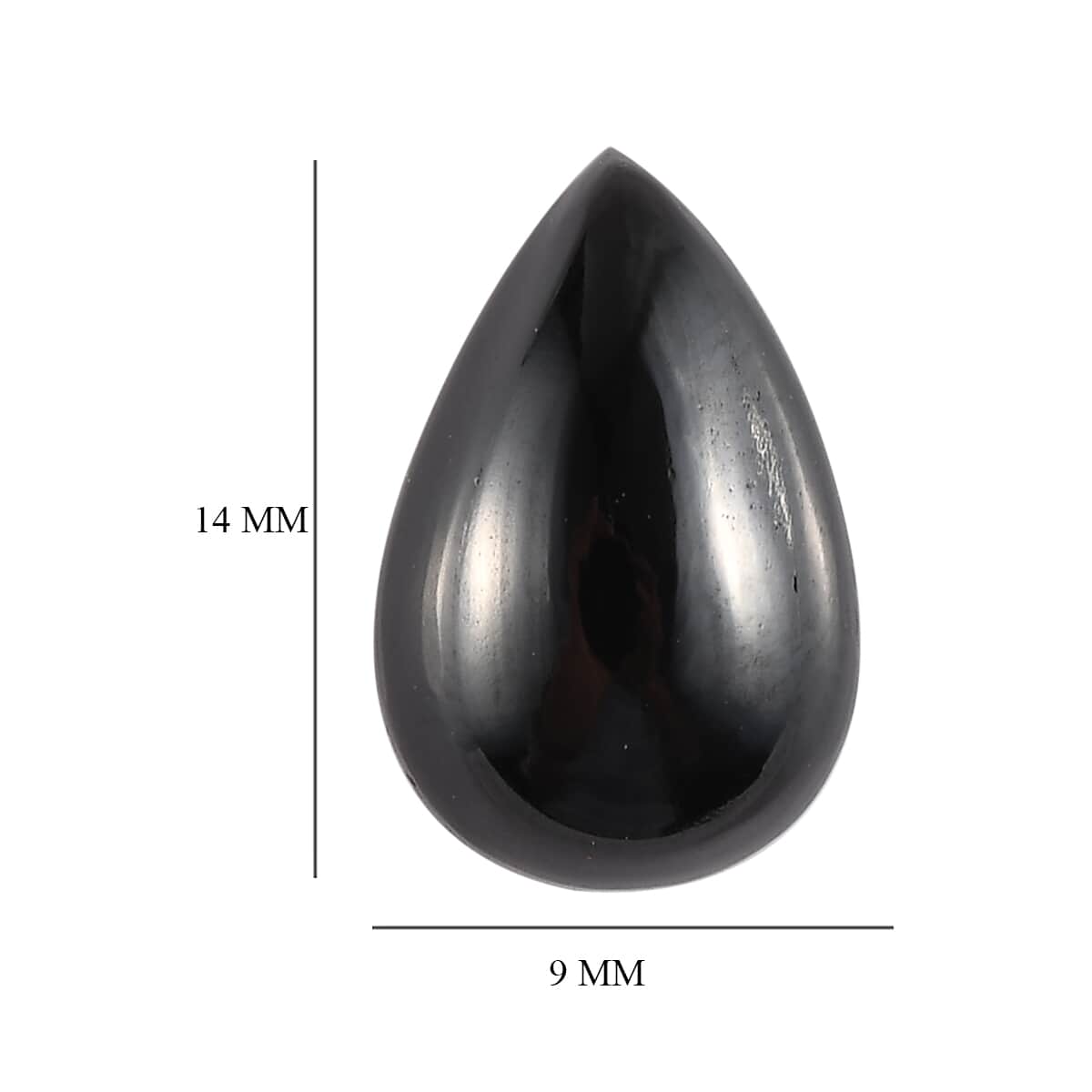 Thai Black Spinel (Pear 14x9 mm) 5.60 ctw image number 3