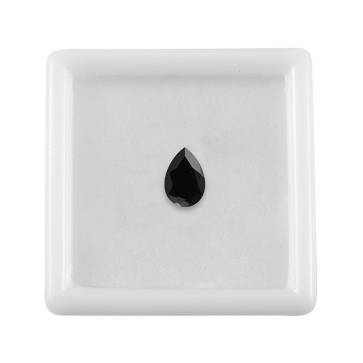 Australian Black Tourmaline (Pear 6x4 mm) 0.35 ctw image number 2