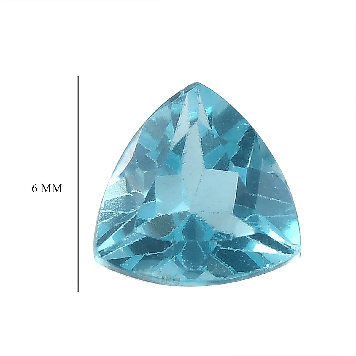 Madagascar Paraiba Apatite (Tril 6 mm) 0.67 ctw image number 3