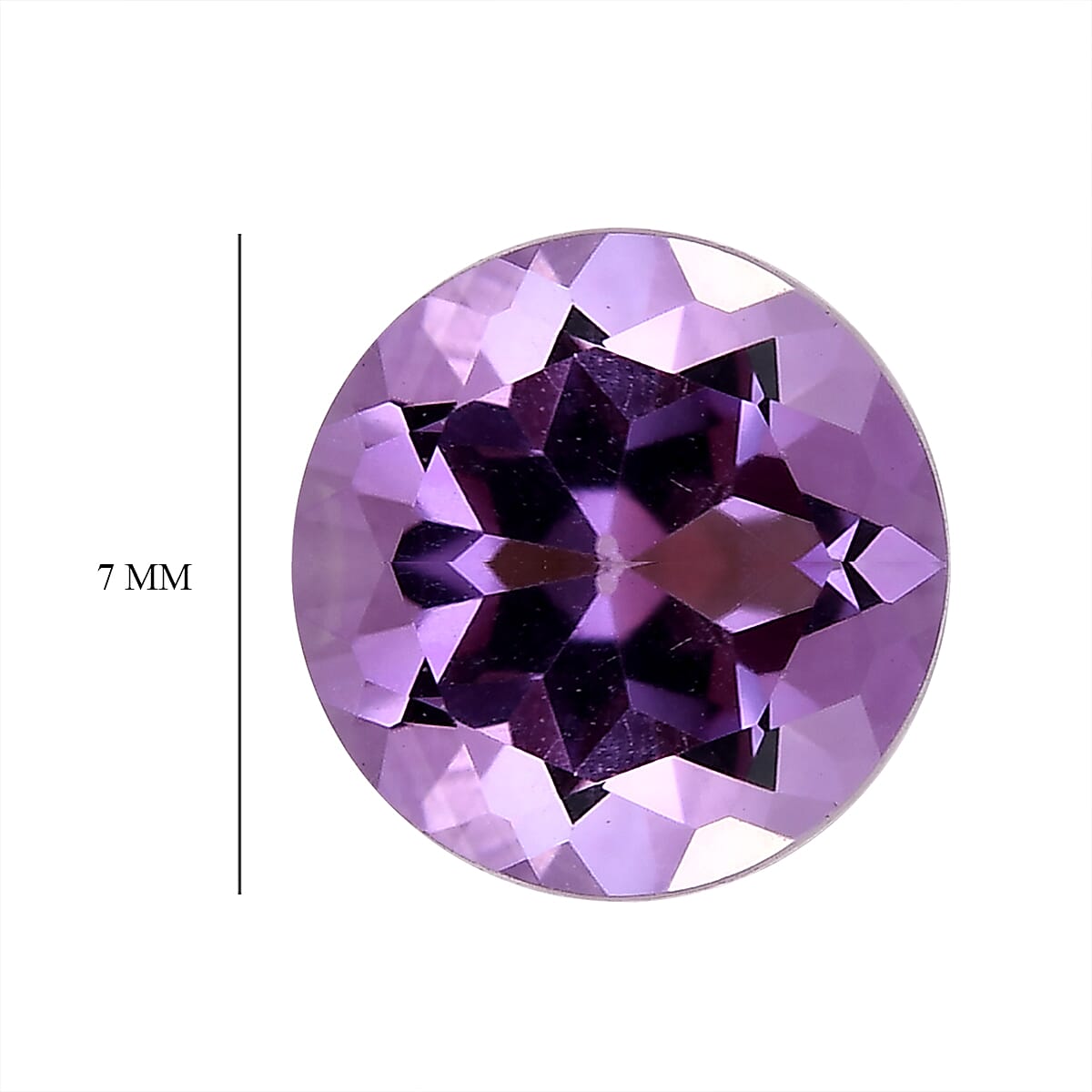 Bolivian Amethyst (Rnd 7 mm) 1.01 ctw image number 3
