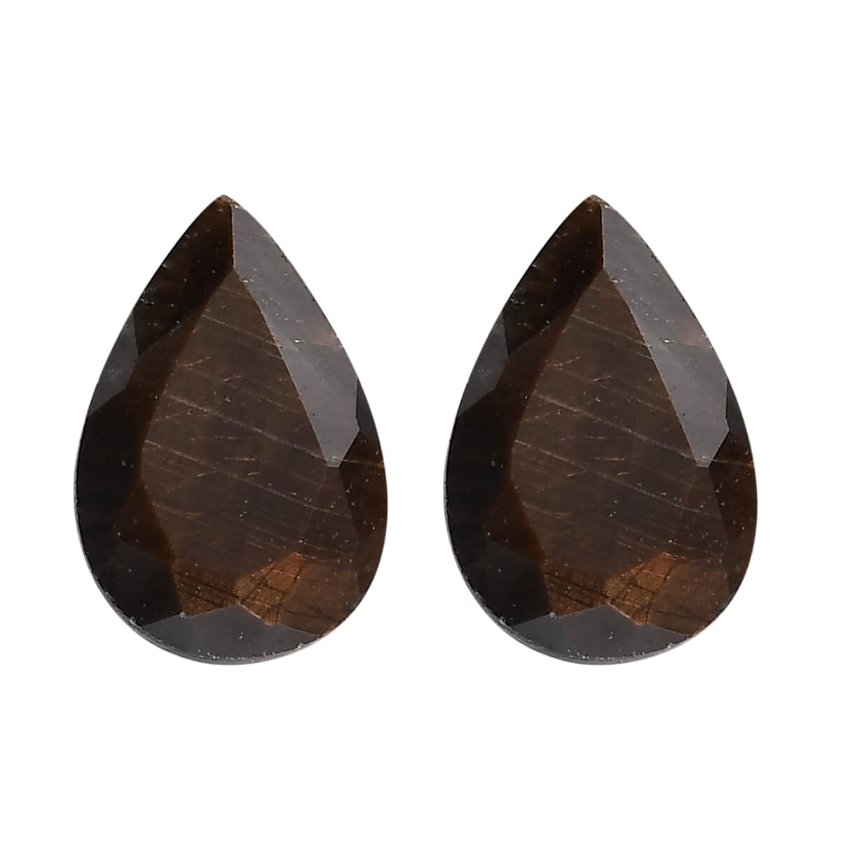 Chocolate Sapphire Set of 2 (Pear 9x6 mm) 3.23 ctw image number 0