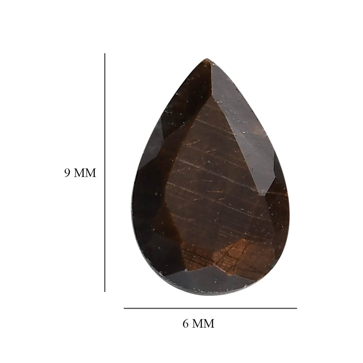 Chocolate Sapphire Set of 2 (Pear 9x6 mm) 3.23 ctw image number 3