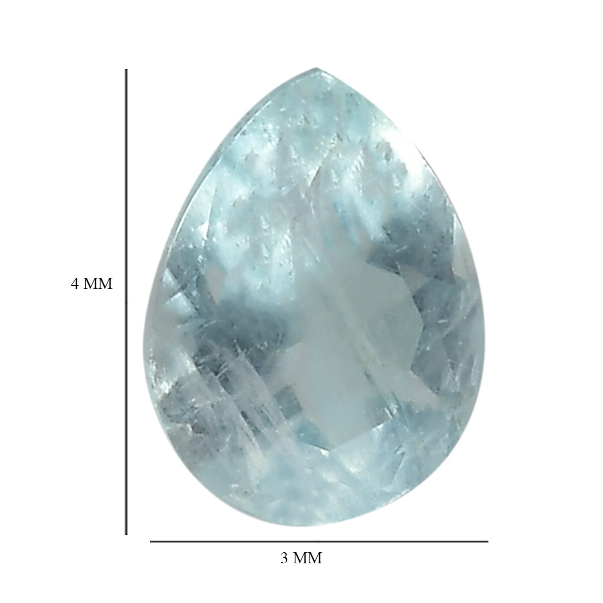 Grandidierite Set of 2 (Pear 4X3 mm) 0.23 ctw image number 3