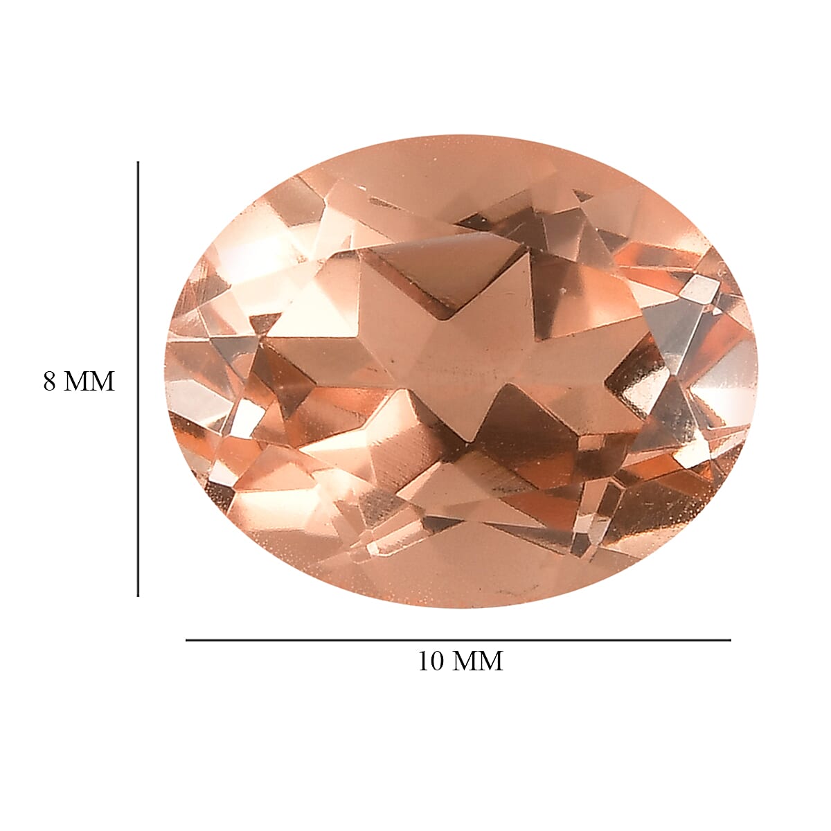 Morganique Quartz (Ovl 10x8 mm) 2.65 ctw image number 3