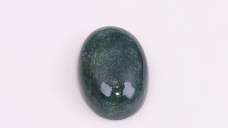 Moss Agate (Ovl 18x13 mm) 11.48 ctw , Loose Gem , Loose Gemstones , Loose Stones , Jewelry Stones
