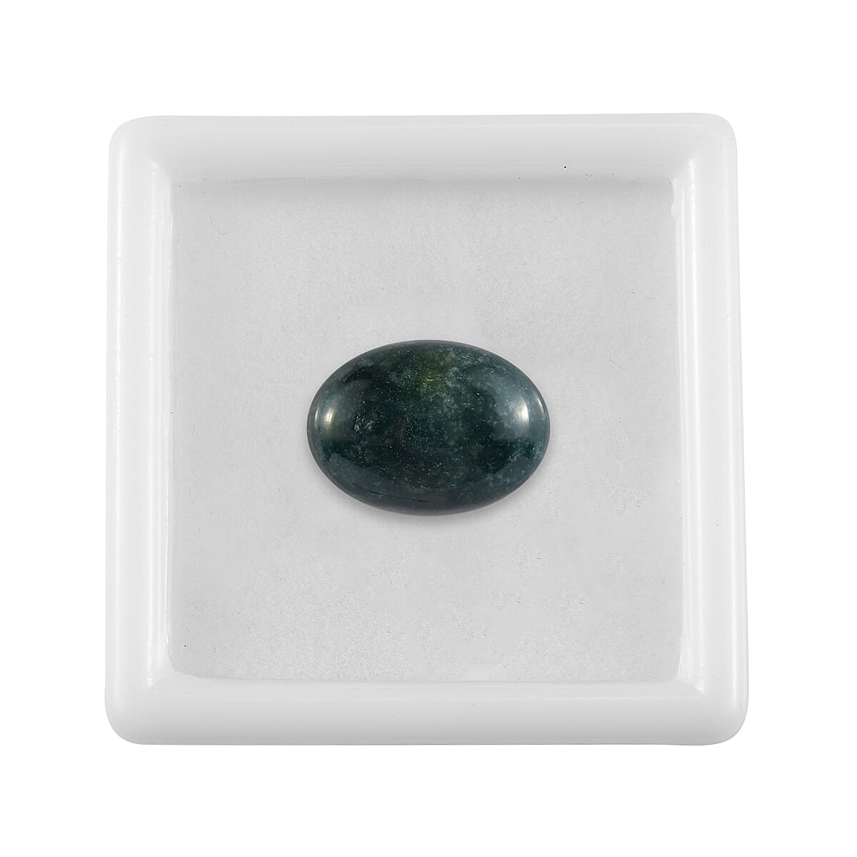 Moss Agate (Ovl 18x13 mm) 11.48 ctw , Loose Gem , Loose Gemstones , Loose Stones , Jewelry Stones image number 2