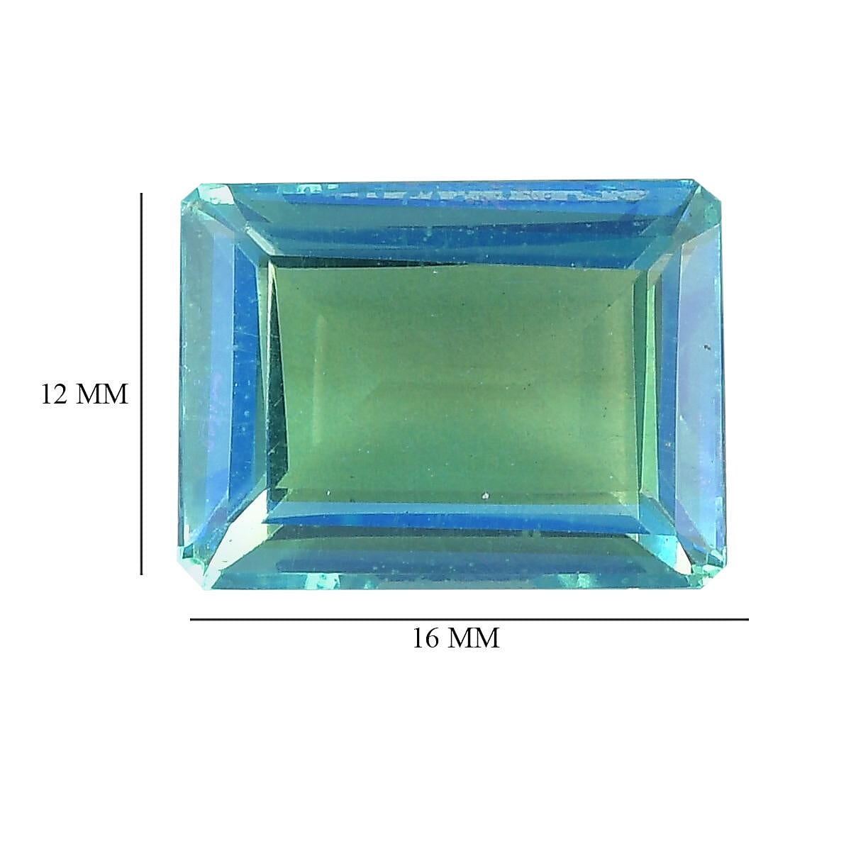 Peacock Quartz (Triplet) (Oct 16x12 mm) 10.80 ctw image number 3