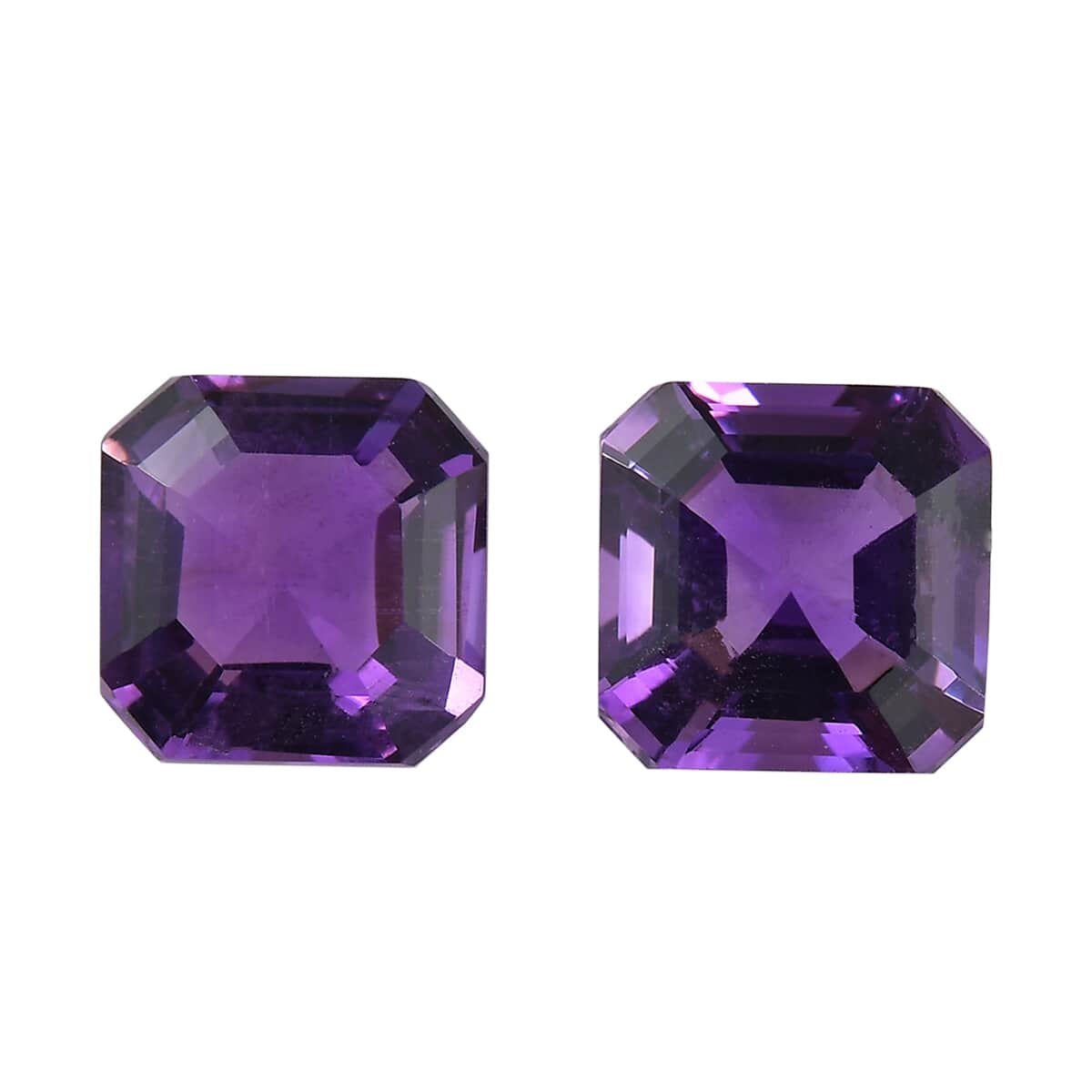 African Amethyst Set of 2 (Oct 7x7 mm) 2.50 ctw Loose Gemstone image number 0