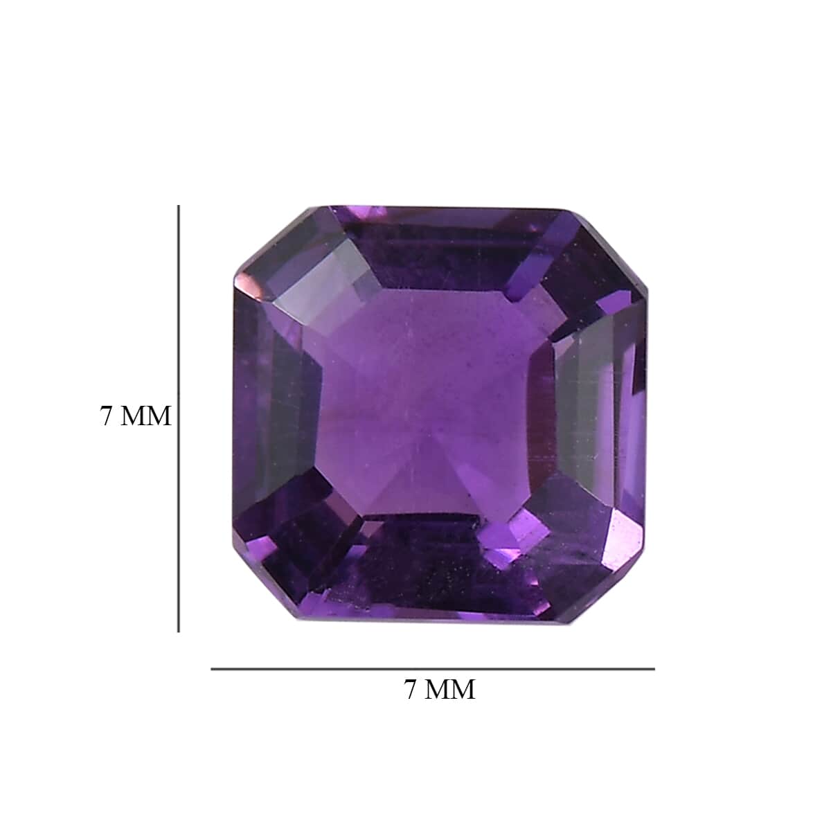 African Amethyst Set of 2 (Oct 7x7 mm) 2.50 ctw Loose Gemstone image number 4