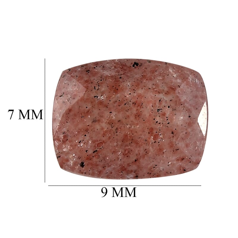 Cherry Quartz (Cush 9x7 mm) 1.81 ctw Loose gemstone
