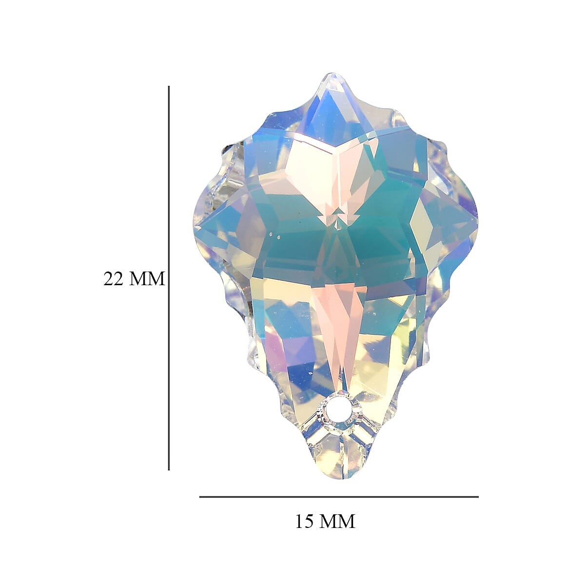 Aurora Borealis Crystal (Fancy 22x15 mm) 10.52 ctw image number 3