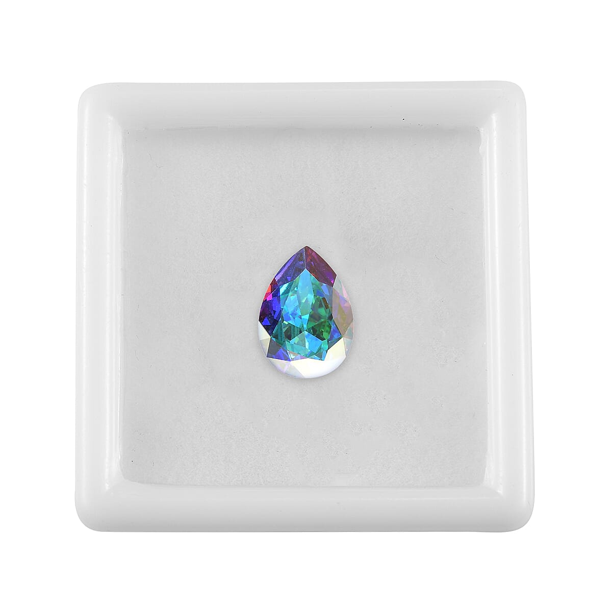 Aurora Borealis Crystal (Pear 18x13 mm) 9.50 ctw image number 2